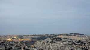 Israele-Palestina, veduta di Gerusalemme al tramonto (2018) (foto Giorgio Pagano)